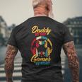 Daddy By Day Gamer Bei Nacht Lustige Papa Witze Gamingintage T-Shirt mit Rückendruck Geschenke für alte Männer