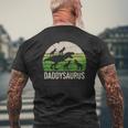 Daddy Dinosaur Dad Daddysaurus Four Kids Mens Back Print T-shirt Gifts for Old Men