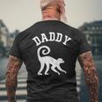 Daddy Squirrel Monkey Vintage Ideas For Dad Men's T-shirt Back Print Gifts for Old Men