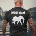 Daddyphantater Elefant Papaatertag Lustig Papa Wortspiel T-Shirt mit Rückendruck Geschenke für alte Männer