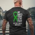 My Dad's Fight Is My Fight Bile Duct Cancer Awareness Mens Back Print T-shirt Gifts for Old Men