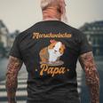 Damen Meerschweinchen Papa -Ater Jungen Männer Zumatertag Mit-Ausschnitt T-Shirt mit Rückendruck Geschenke für alte Männer