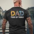 Damen Papa Wenn Er Es Nicht Reparieren Kann Kann Das Niemandatertag Männer Papa Mit-Ausschnitt T-Shirt mit Rückendruck Geschenke für alte Männer