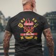 Damen Stand Back Papa Grillt Mit-Ausschnitt T-Shirt mit Rückendruck Geschenke für alte Männer