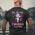 Das Ist Mein Unicorn Costume T-Shirt mit Rückendruck Geschenke für alte Männer