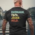 Day 'Husband Papa Jäger Held' T-Shirt mit Rückendruck Geschenke für alte Männer