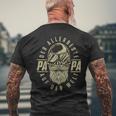 Der Allerbeste Papa Skull Father's Day Saying T-Shirt mit Rückendruck Geschenke für alte Männer