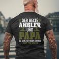 Der Beste Angler Und Papaateratertag Geschenk Herren T-Shirt mit Rückendruck Geschenke für alte Männer