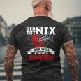 Der Tut Nix Der Will Nur Darten Dart Player T-Shirt mit Rückendruck Geschenke für alte Männer