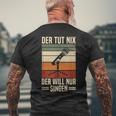 Der Tut Nix Der Will Nur Singen Singer Vocal Music T-Shirt mit Rückendruck Geschenke für alte Männer