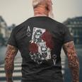 Poker Vintage As De Pique King & Queen Edition T-shirt imprimé au dos Cadeaux pour les vieillards