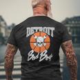 Detroit Bad Boys Mens Back Print T-shirt Gifts for Old Men