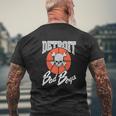 Detroit Bad Boys Mens Back Print T-shirt Gifts for Old Men