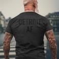 Detroit City Hometown Pride Michigan Af Apparel Men's T-shirt Back Print Gifts for Old Men