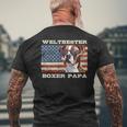 Deutscher Boxer Weltbester Boxer Papa Boxer Hundepapa T-Shirt mit Rückendruck Geschenke für alte Männer