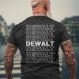 Dewalt Proud Family Retro Reunion Last Name Surname Men's T-shirt Back Print Gifts for Old Men