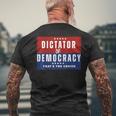 Dictator Or Democracy That's The Choice Men's T-shirt Back Print Gifts for Old Men