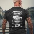 Die Beste Papas Werden Zum Opa Bebetragen Grandpa Papa The T-Shirt mit Rückendruck Geschenke für alte Männer