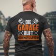 Die Garage Rufts The Garage Calls T-Shirt mit Rückendruck Geschenke für alte Männer