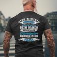 Die Meisten Menschen Rufen Mich Beim Name Papa T-Shirt mit Rückendruck Geschenke für alte Männer