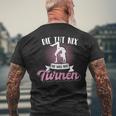 Die Tut Nix Die Will Nur Gymnastics T-Shirt mit Rückendruck Geschenke für alte Männer