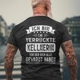 Dieerrückte Kellnerinor Der Dich Alle Gewarnt Haben T-Shirt mit Rückendruck Geschenke für alte Männer