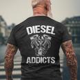 Diesel Addicts Power Stroke Engine 4 X 4 T-Shirt mit Rückendruck Geschenke für alte Männer