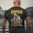 Digger Driver In Retirement Retirement Pensioner Digger T-Shirt mit Rückendruck Geschenke für alte Männer
