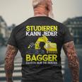 Digger Driver Study Can Every Digger Slogan T-Shirt mit Rückendruck Geschenke für alte Männer