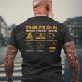 Dinge Die Ich In Meiner Freizeit Mache Bicycle Cyclist Black T-Shirt mit Rückendruck Geschenke für alte Männer