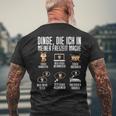 Dinge Die Ich In Meiner Freizeit Mache Fox T-Shirt mit Rückendruck Geschenke für alte Männer