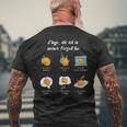 Dinge Die Ich In Meiner Freizeit Tue German Language Black T-Shirt mit Rückendruck Geschenke für alte Männer