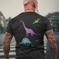 Dinosaur For Children And Adults Brachiosaurus T-Shirt mit Rückendruck Geschenke für alte Männer