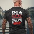 Disc Golf I'm A Disc Golfing Dad Father Day Disc Golf Player Mens Back Print T-shirt Gifts for Old Men
