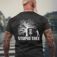 Disc Golf Stupid Tree Disc Golf Men's T-shirt Back Print Gifts for Old Men