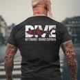 Dive Grand Cayman Kittiwake Scuba Diving Diver Mens Back Print T-shirt Gifts for Old Men