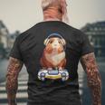 Divertido Conejillo De Indias Y Amante De Losideojuegos Esponjoso Cavy Gamers Camiseta Hombre Estampado Espalda Regalos para ancianos