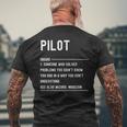Divertido Título De Trabajo De Pilot Definition Camiseta Hombre Estampado Espalda Regalos para ancianos
