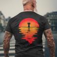 Djembe African Drum Sunset Drumming Djembe Player Drummer Men's T-shirt Back Print Gifts for Old Men