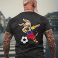 Dog Dabbing Soccer Venezuela Jersey Venezuelan Men's T-shirt Back Print Gifts for Old Men