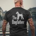 The Dogfather Airedale Terrier Silhouette Dog Mens Back Print T-shirt Gifts for Old Men