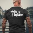 The Dogfather Dalmatian Dog Dad Father Day Mens Back Print T-shirt Gifts for Old Men