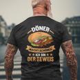 Döner Kebab Lustiges Kurzärmliges Herren-T-Kurzärmliges Herren-T-Shirt – Döner macht schöner, Ich bin der Beweis Geschenke für alte Männer