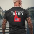 Don't California My Idaho Anti Liberal Trump Men's T-shirt Back Print Gifts for Old Men