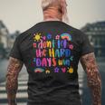 Don't Let The Hard Days Win Inspirational Sayings Men's T-shirt Back Print Gifts for Old Men