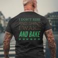 I Don’T Rise And Shine I Wake And Bake Men's T-shirt Back Print Gifts for Old Men