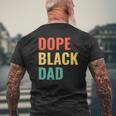 Dope Black Dad Mens Back Print T-shirt Gifts for Old Men