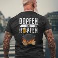 Dopfen & Hopfen Dutch Oven Bbq T-Shirt mit Rückendruck Geschenke für alte Männer