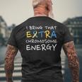 Down Syndrome Awareness Girls Boys Extra Chromosome Men's T-shirt Back Print Gifts for Old Men