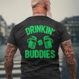Drinking Buddies Irish Proud St Patrick's Day Womens Men's T-shirt Back Print Gifts for Old Men